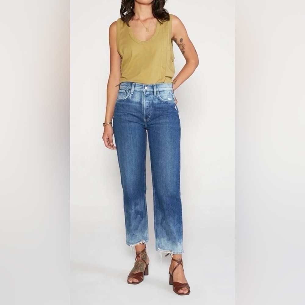 NWT ETICA Tyler Vintage Straight Crop Jean Size 26 Shipwreck